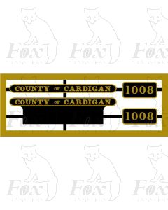 1008 COUNTY OF CARDIGAN 