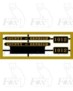1012 COUNTY OF DENBIGH 