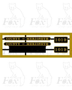 1019 COUNTY OF MERIONETH