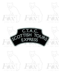 Headboard (plain) - C.T.A.C. SCOTTISH TOURS EXPRESS - black
