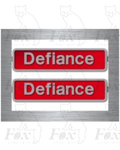 50049 Defiance with pair of crests