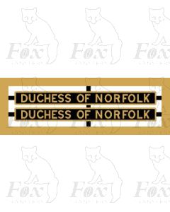 6226 DUCHESS OF NORFOLK (Late LMS format in BRASS)