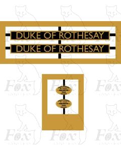60508 DUKE OF ROTHESAY