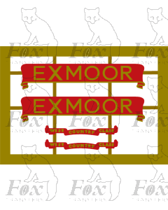 34022RB  EXMOOR (includes backing plates)
