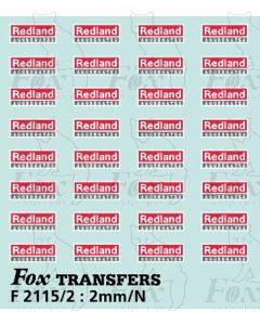 Redland Aggregates PGA Hopper logos