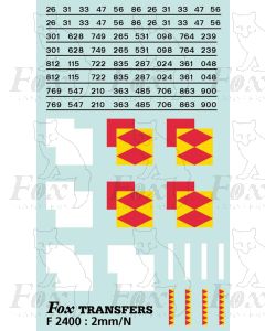 Rf Speedlink Distribution (smaller size) Symbols/TOPS numbering (Classes 26/31/33/47/56/86)