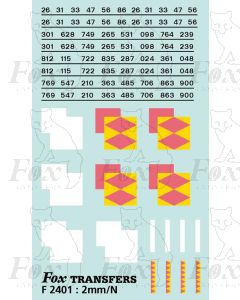 Rf Speedlink Distribution (smaller size faded) Symbols/TOPS numbering (Classes 26/31/33/47/56/86)