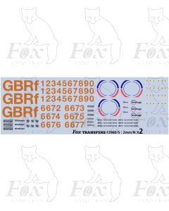 GBRf - GB Railfreight various Livery Elements (Class 66) inc Europorte