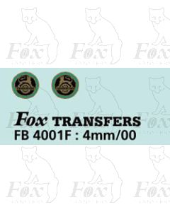BRS Door badges 1951-56 Pickfords, Parcels, Meat Haulage etc (turquiose)