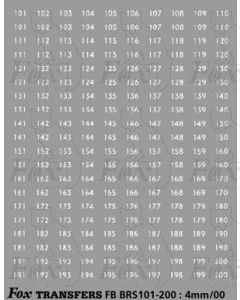 BRS FLEET NUMBERS - white  101-200