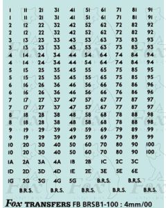 BRS FLEET NUMBERS - black  1-100