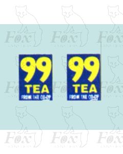 Advertisement 1950s & 1960s - 99 TEA  FROM THE CO-OP