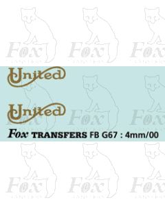 FLEETNAMES - UNITED scroll,