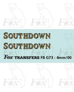 FLEETNAMES - SOUTHDOWN (black shadow + keyline)