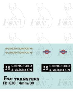DESTINATION SCREENS - CHINGFORD & VICTORIA