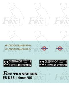 DESTINATION SCREENS - GREENWICH & PLUMSTEAD COMMON