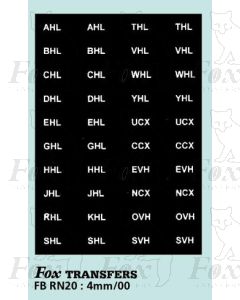Numberplate letters - WEST RIDING 