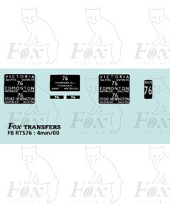 DESTINATION SCREENS - VlCTORIA - EDMONTON - STOKE NEWINGTON - Restricted Pre 1948