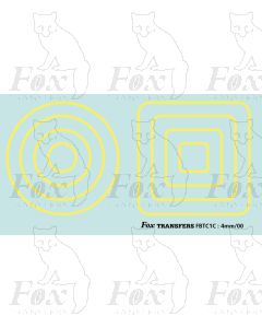 LINING - Corners & circles 1.0mm Tilling cream