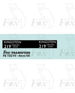 DESTINATION SCREENS - KINGSTON 