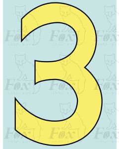 9 inch Cabside Numbering