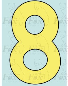 10 inch Cabside Numbering