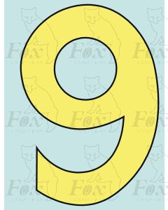 10 inch Cabside Numbering