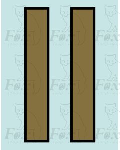 Running Numbering Metallic Gold/Black outline - 4 inch
