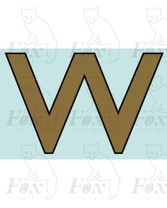 Running Numbering Metallic Gold/Black outline - 4 inch