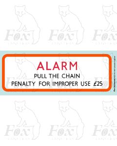 BR Alarm sign