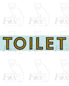 BR Toilet sign