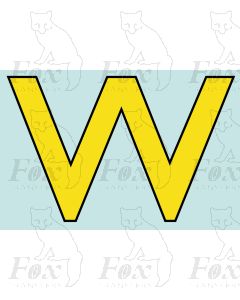 Running Numbering Yellow/Black outline - 4 inch