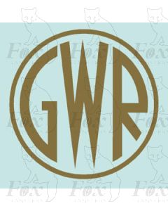 GWR Shirtbutton Motif  - Size 1 - SUPPLIED AS SELF ADHESIVE VINYL