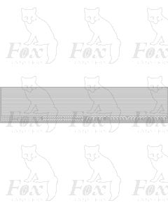 Lining in white- Medium lines, 298mm x 0.75mm with Corners