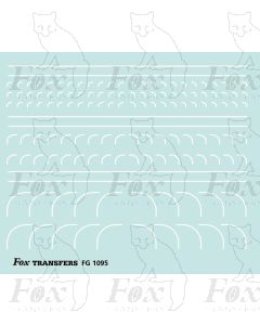 Corners in white - Radius Corners, 3 sizes