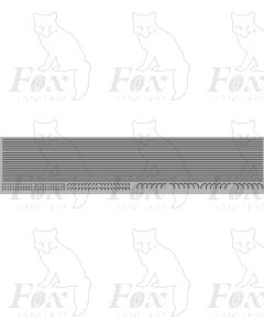 Lining in black - Medium lines, 298mm x 0.75mm with Corners
