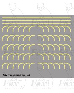 Corners in off-white (straw) - Large-Radius