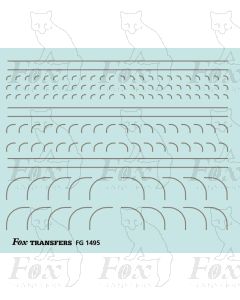 Corners in silver - Radius Corners, 3 sizes 0.35mm