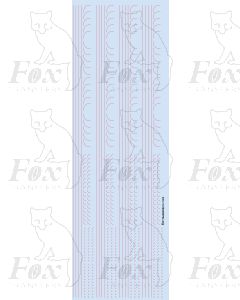 Lining in red - EXTRA Fine lines, 298mm x 0.15mm with Corners