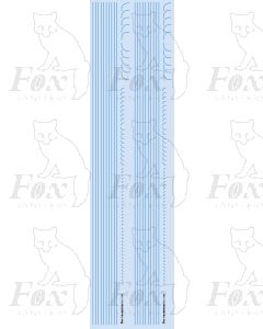 Lining in blue - Fine lines and corners, 298mm x 0.35mm
