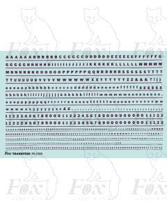 Alphabet in maroon - Franklin Heavy, 2mm & 1mm