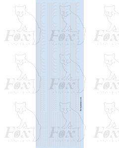 Lining in old gold - EXTRA Fine lines, 298mm x 0.15mm with Corners