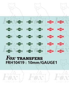 Southern Railway (ex-LSWR design) window decals 