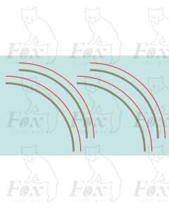General Mixed Traffic Lining - LNWR & BR - Large radius corners (inc Black Five Tender)