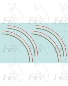 General Mixed Traffic Lining - LNWR & BR - Large radius corners for Black Five Tender
