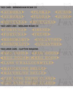Pullman Namesets