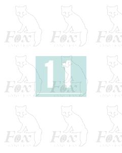 White (19mm high) - 1 pair number 1