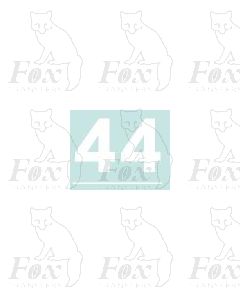 White (19mm high) - 1 pair number 4