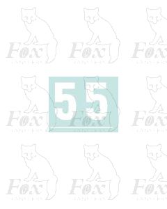 White (13.5mm high) - 1 pair number 5