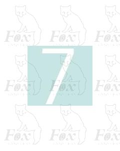 Alpha-Numerics. White 38.8mm high - 1 x number 7